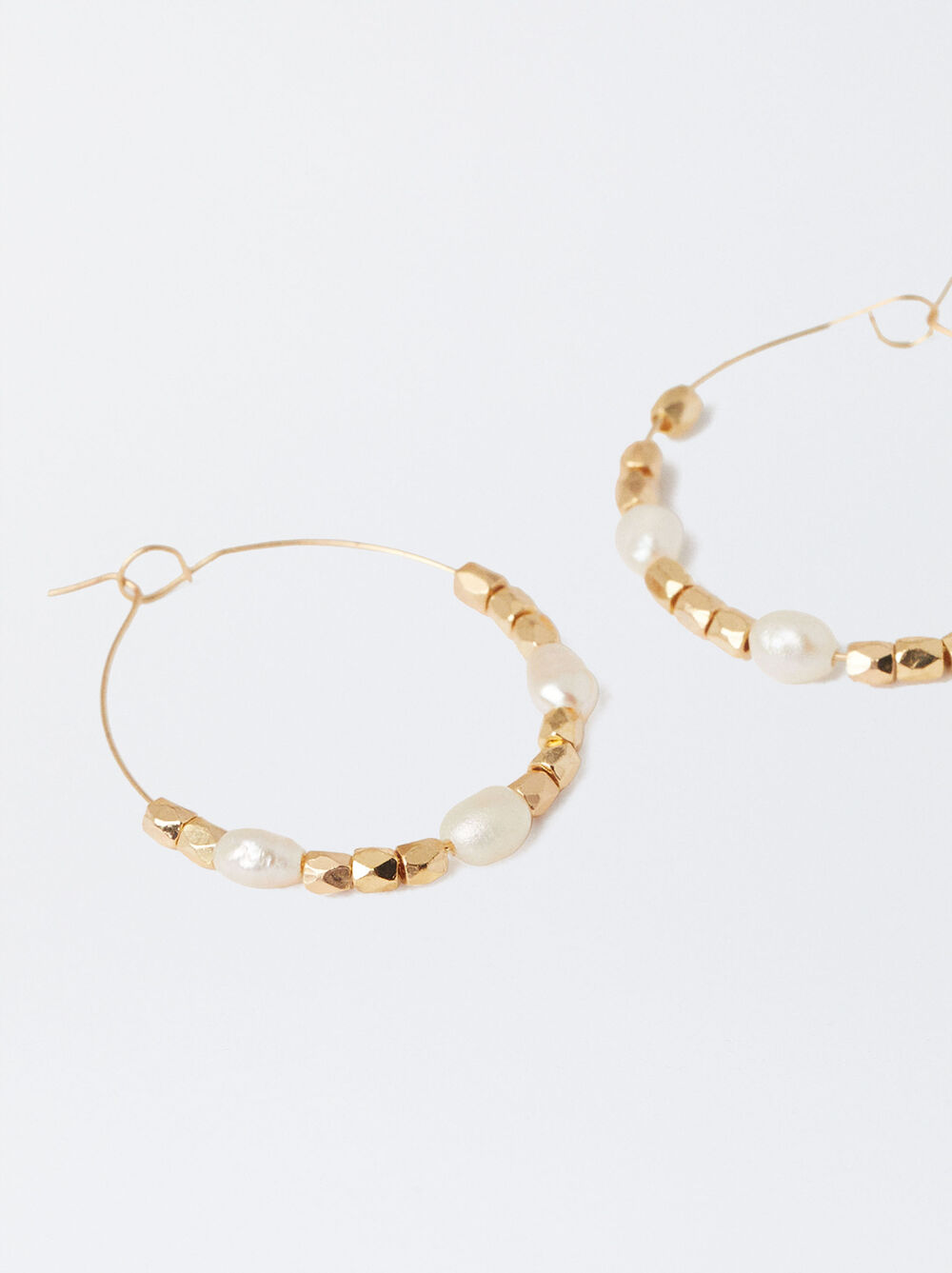 Hoops With Pearls And Crystals