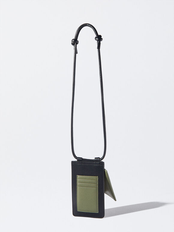 Fur Mobile Phone Bag, Black, hi-res