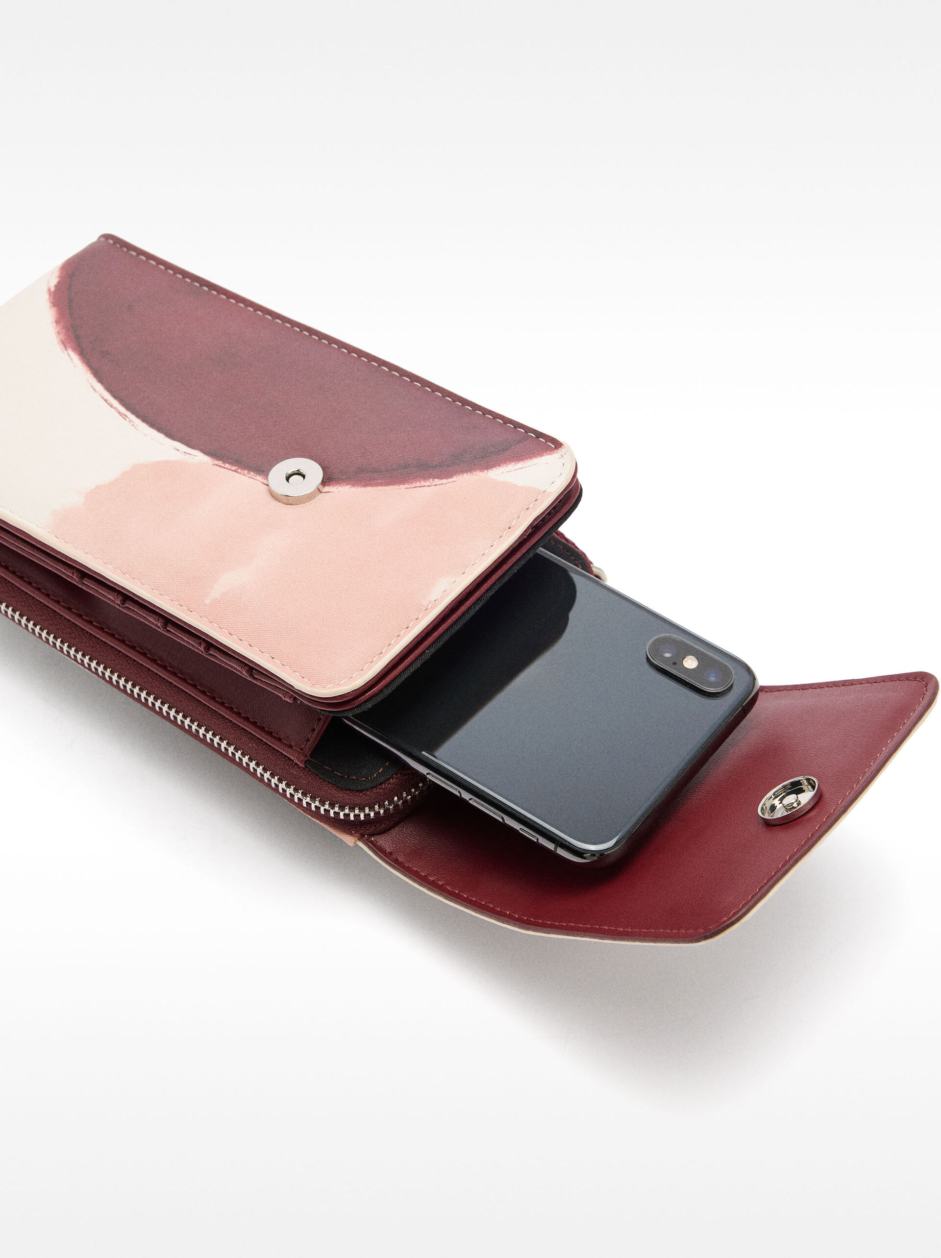 Watercolour effect mobile phone bag image number 3.0