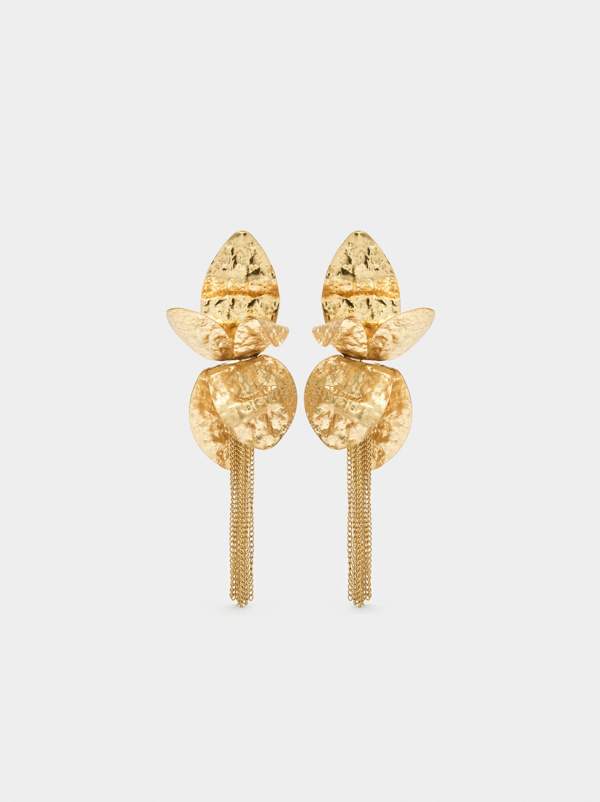 Long petal earrings image number 0.0