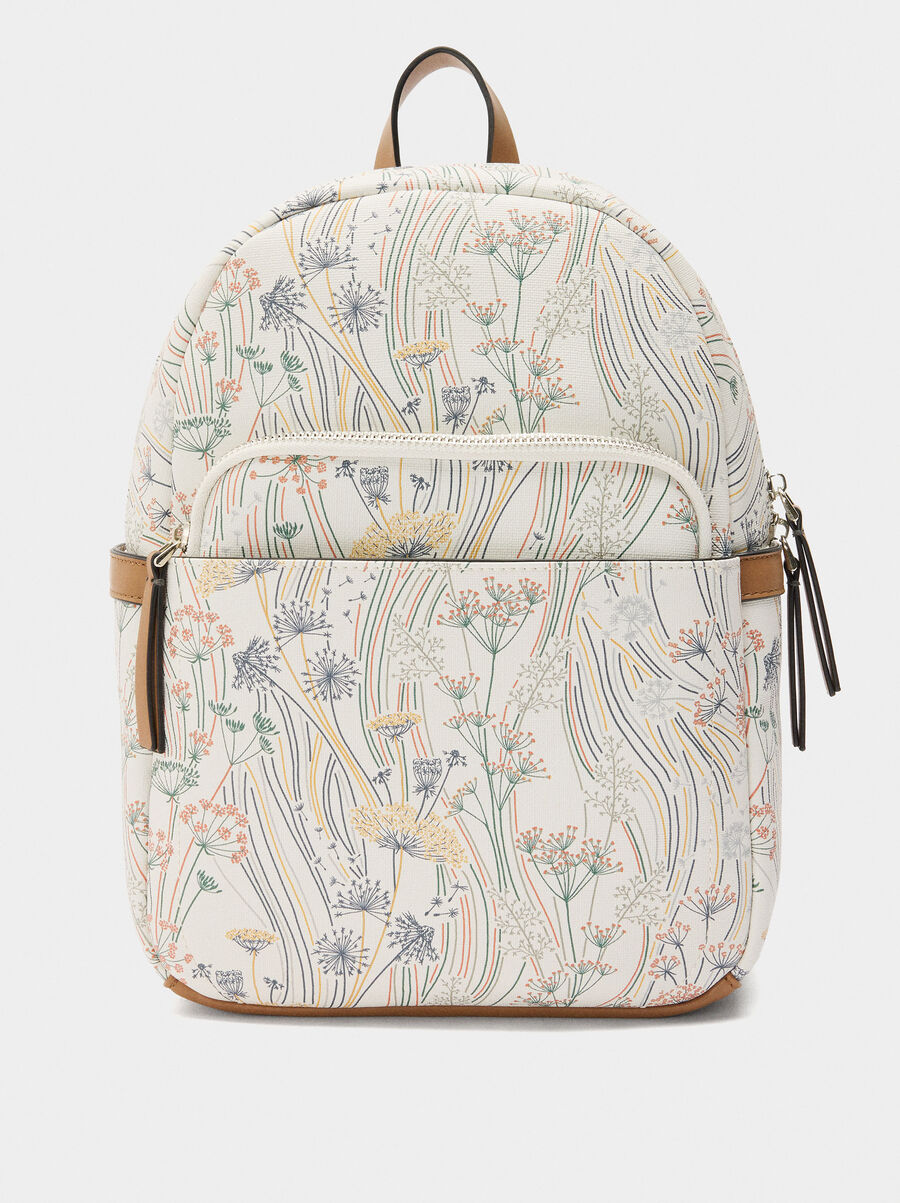 Mochila estampado floral