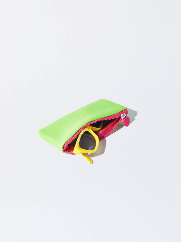 Cat Eye Sunglasses, Yellow, hi-res