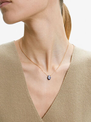925 Silver Necklace With Stone - Sodalite image number 3.0
