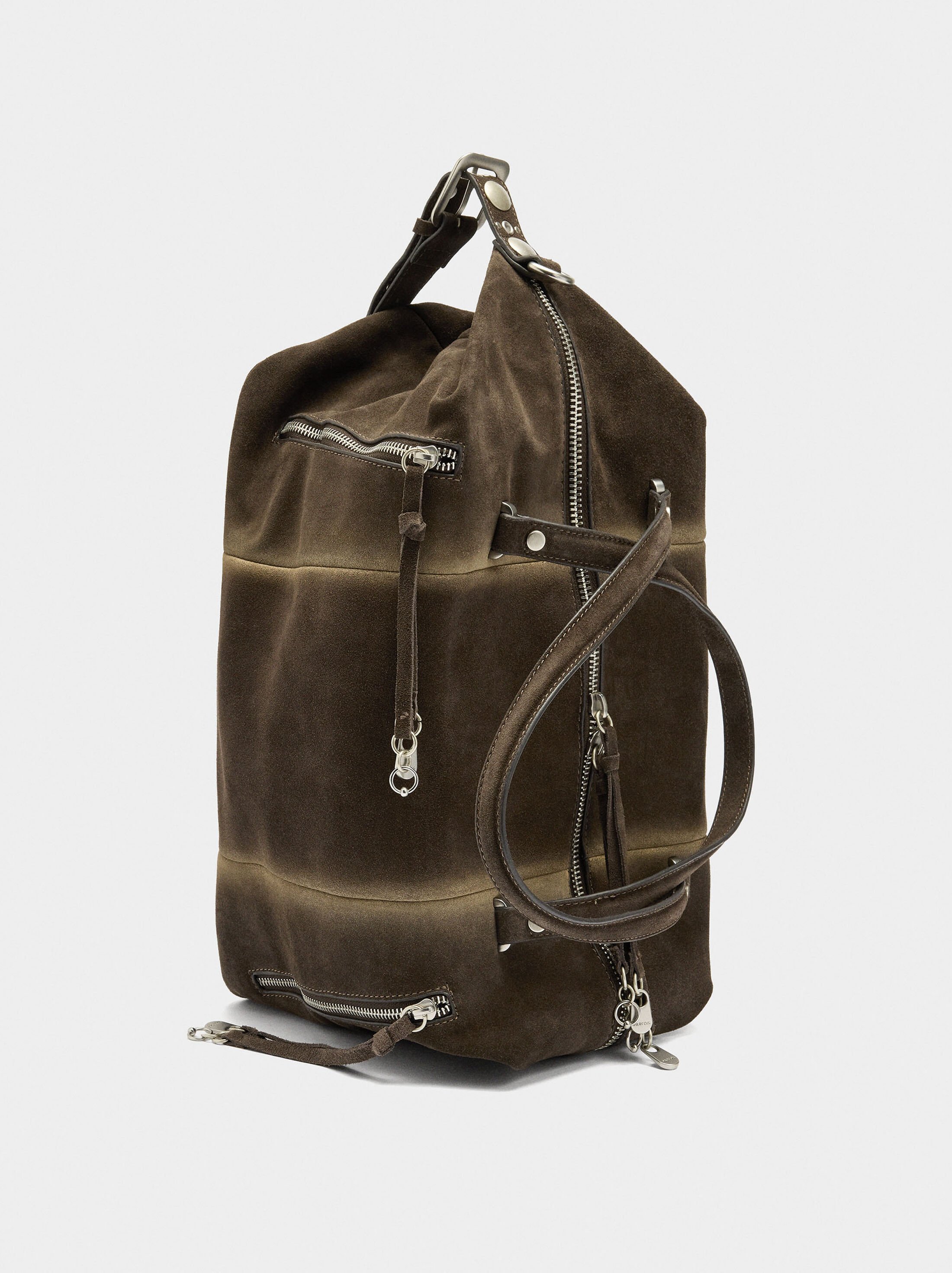 Leather tote bag image number 3.0