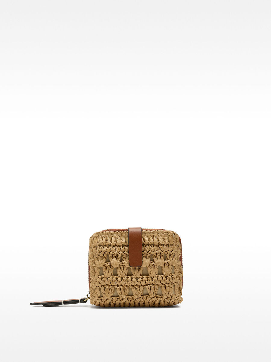 Straw-effect wallet