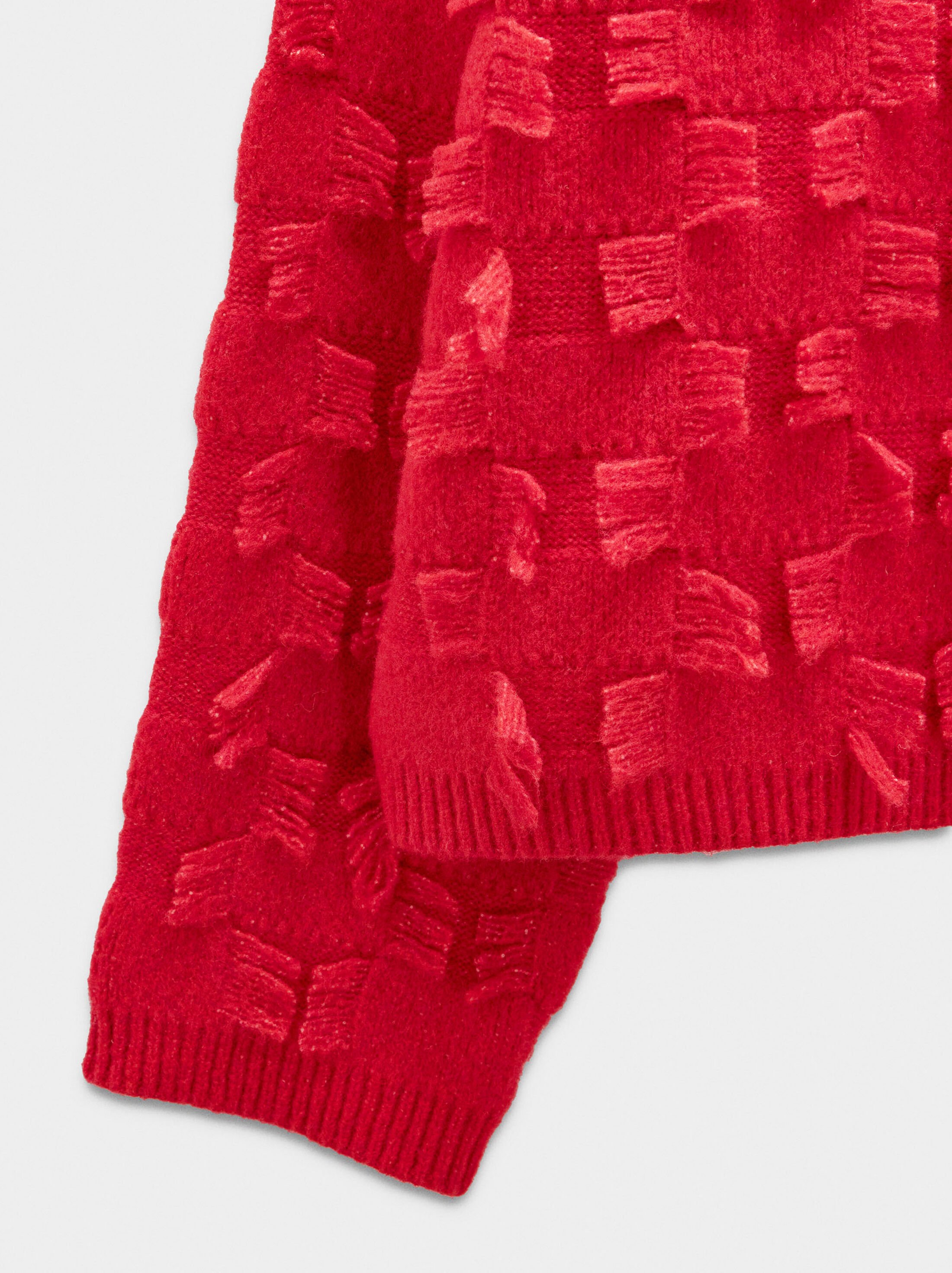 Knitted jumper with fringes image number 5.0