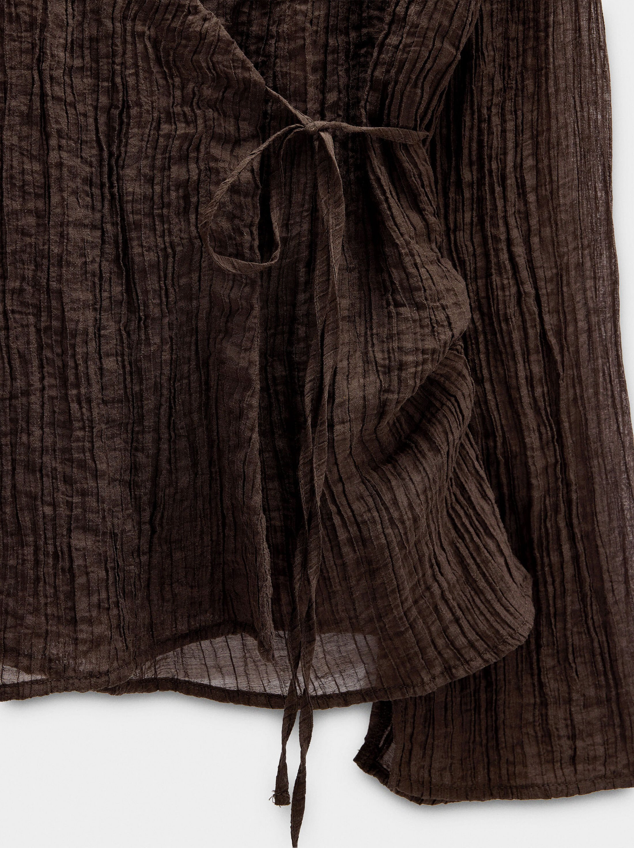 Wrinkled effect blouse image number 5.0