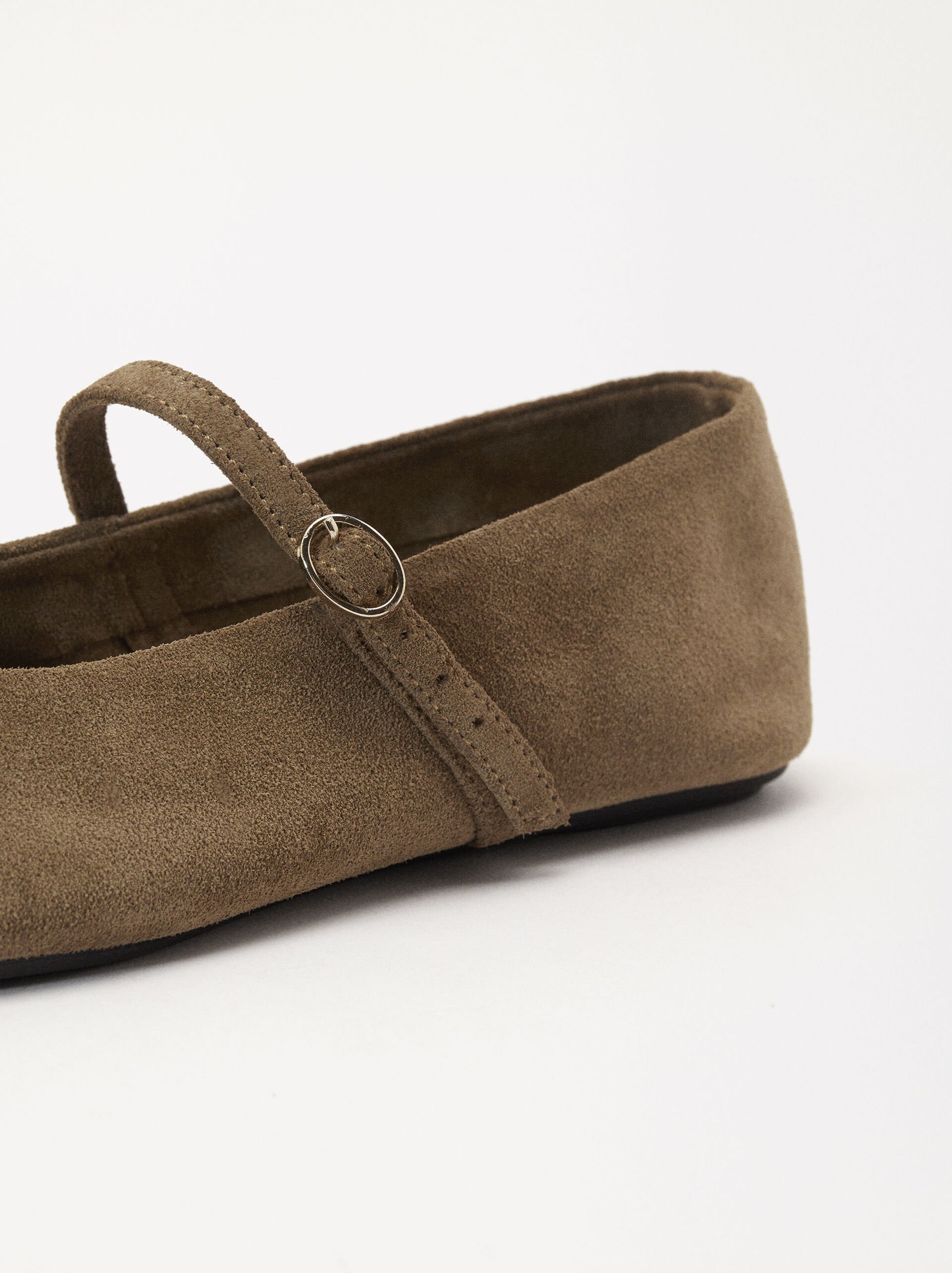 Suede Leather Ballerinas image number 6.0