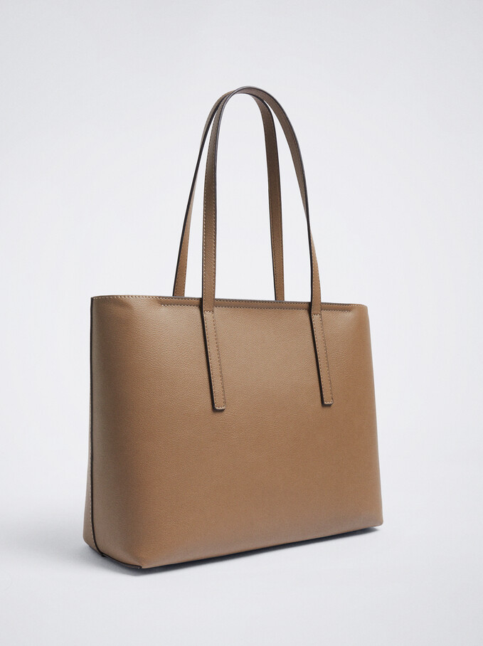 Everyday Shopper Bag, Brown, hi-res