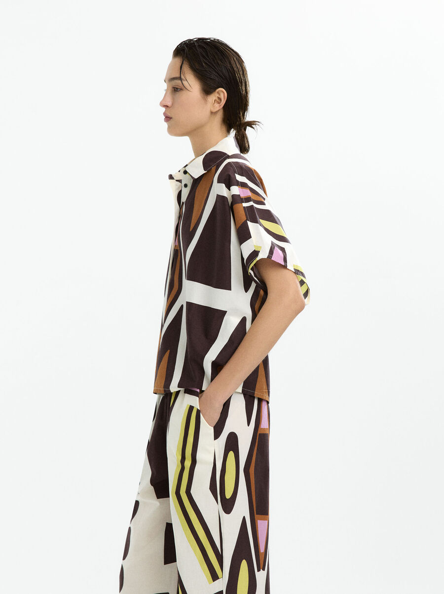 100% cotton printed shirt