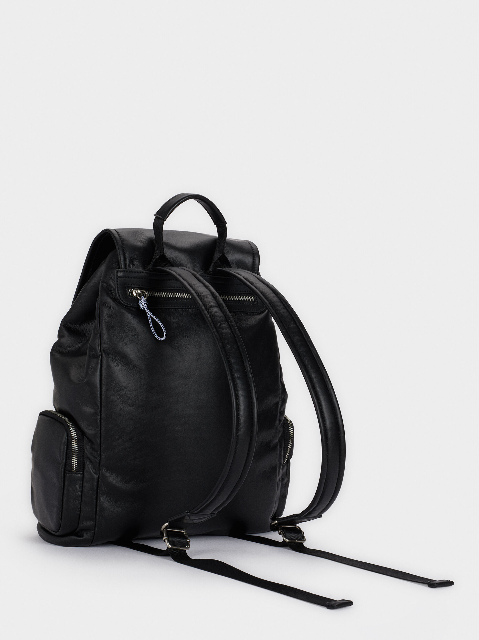 Black backpack with pockets clearance
