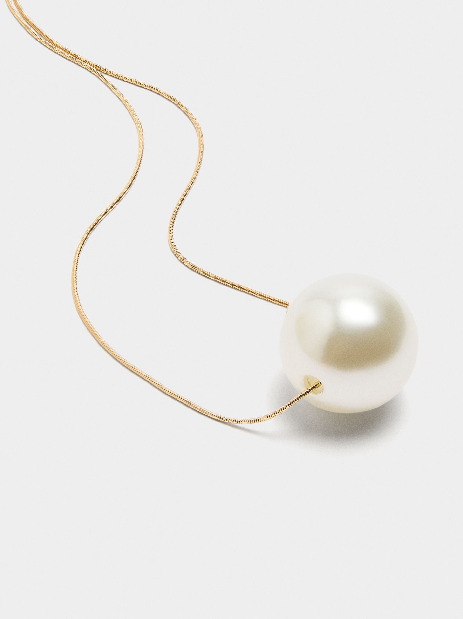 Collier long avec perle image number 1.0