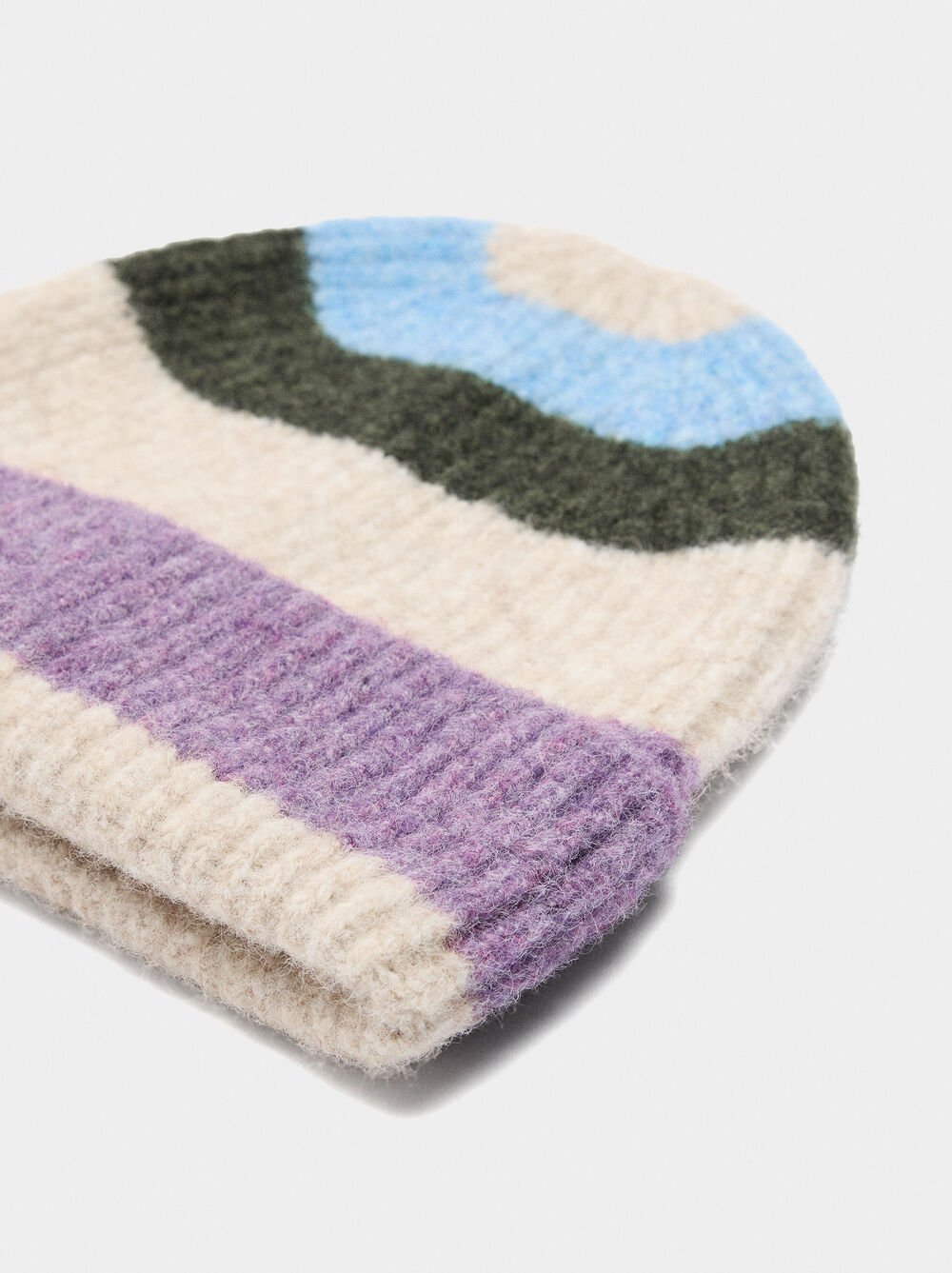 Gorro de punt amb ratlles