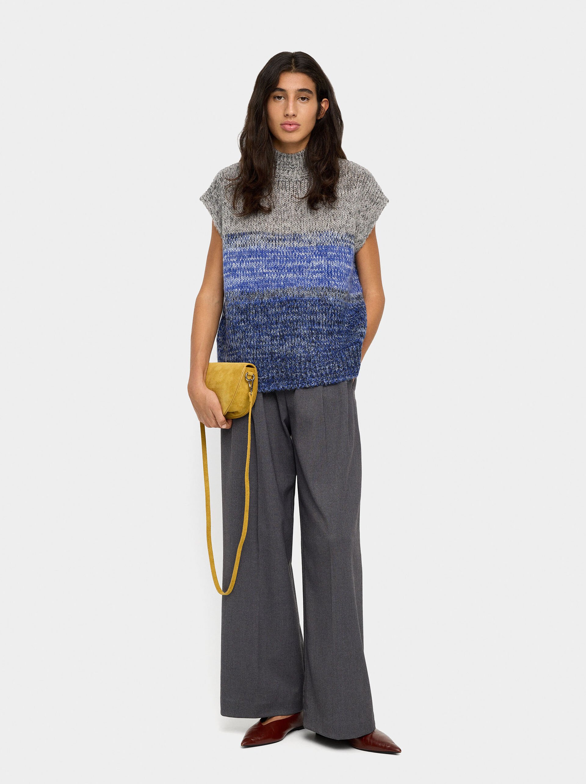 Degradé knit vest image number 0.0