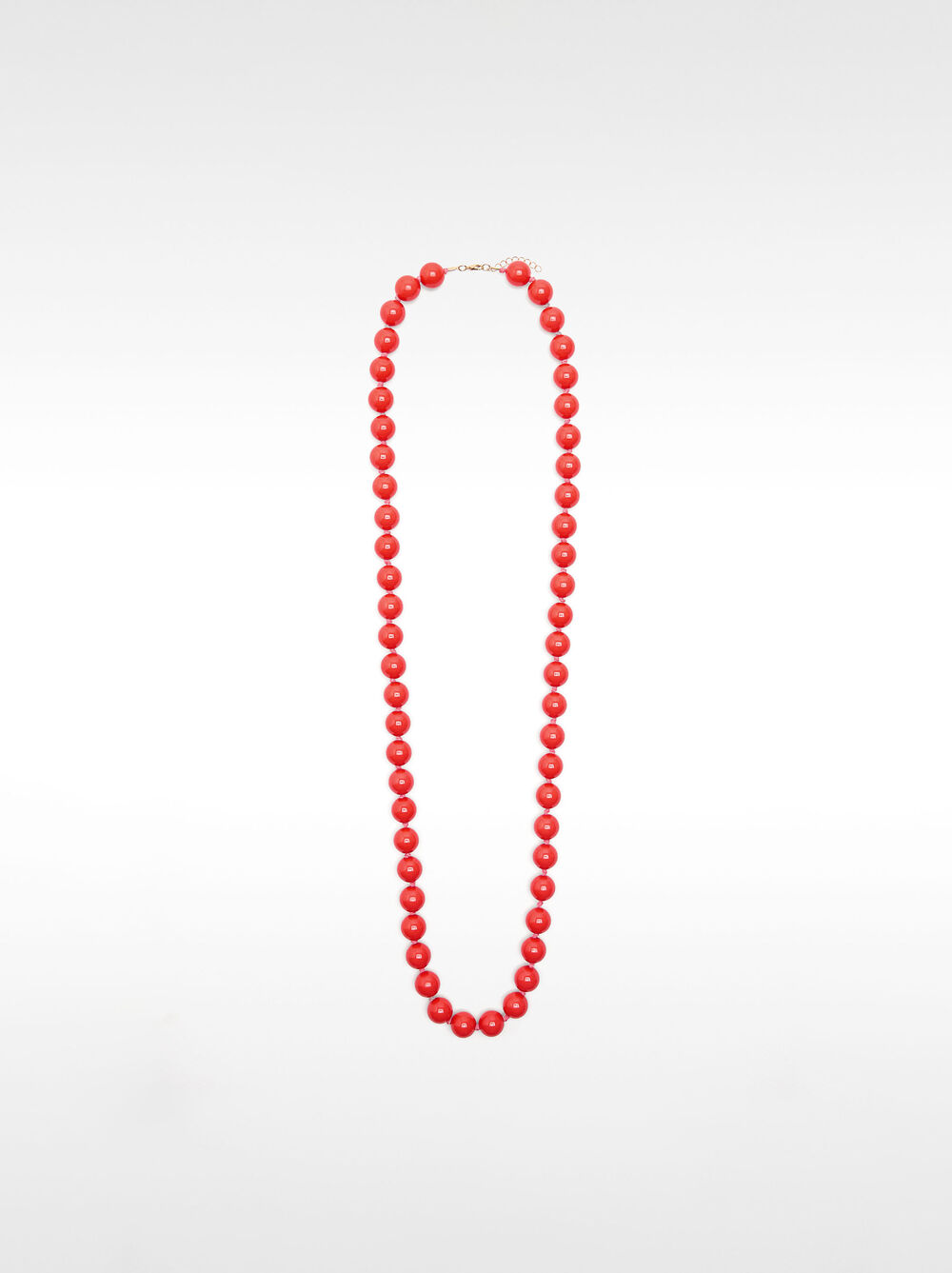 Single-color bead necklace