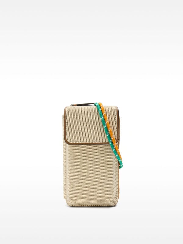 Phone bag with flap closure