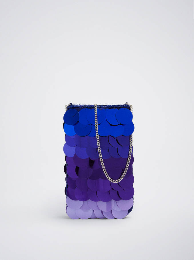 Party Handbag With Sequins, Multicolor, hi-res