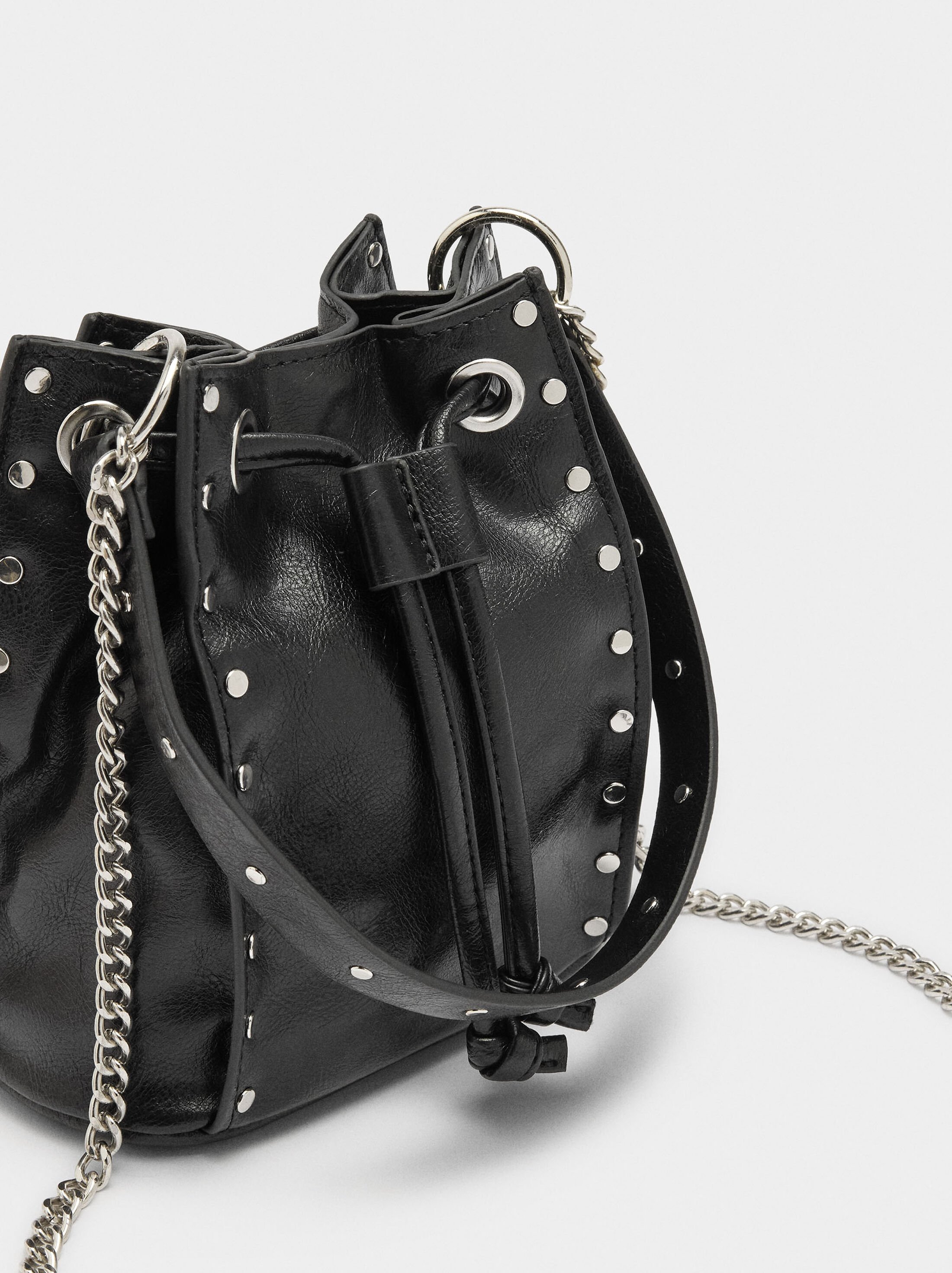 Shoulder bag with studs  image number 1.0