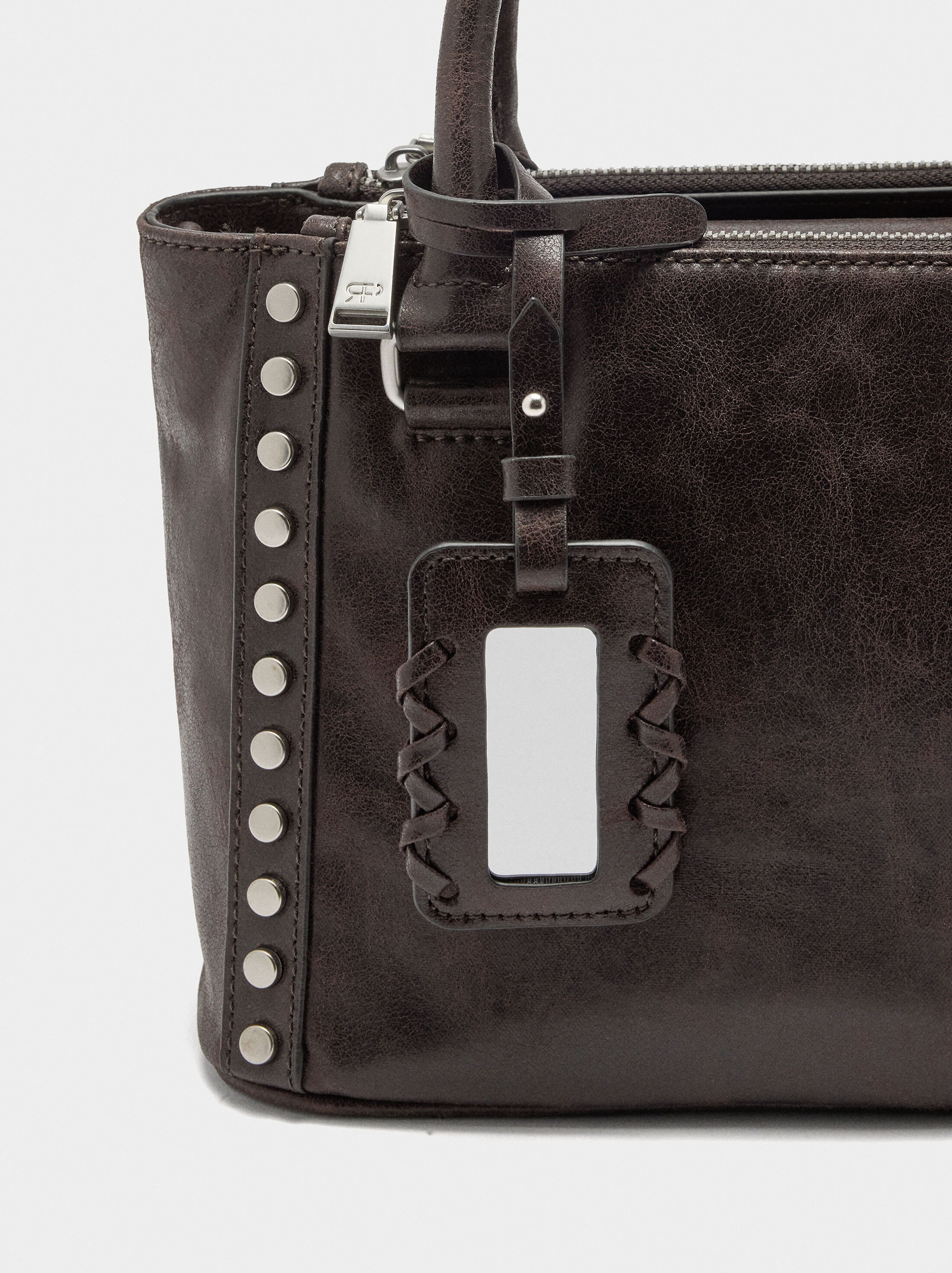 Tote bag with studs image number 1.0
