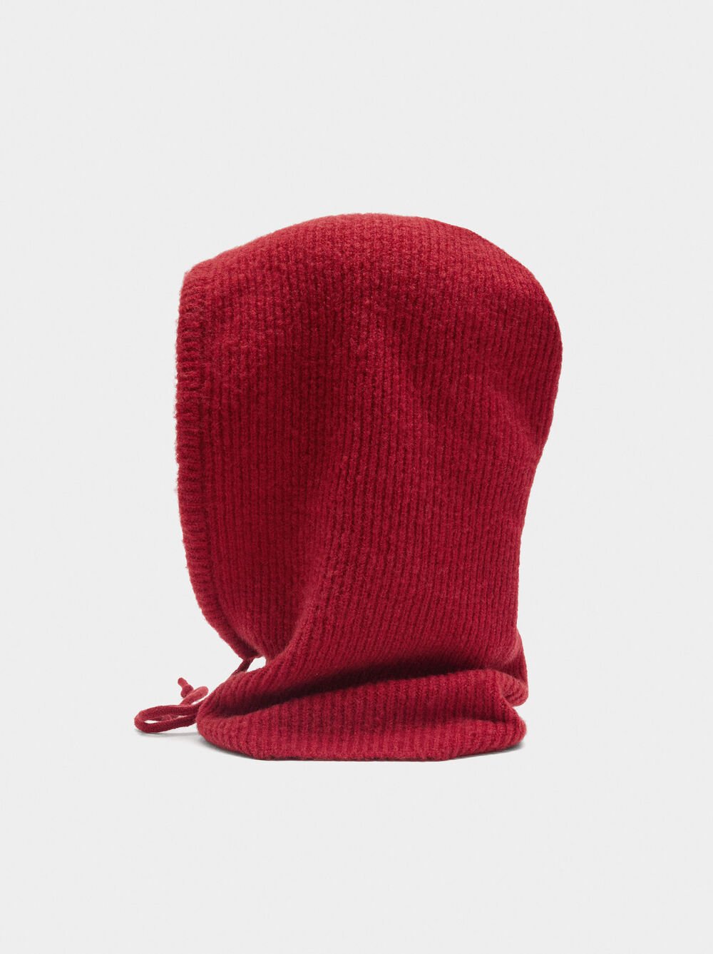 Knit balaclava with straps