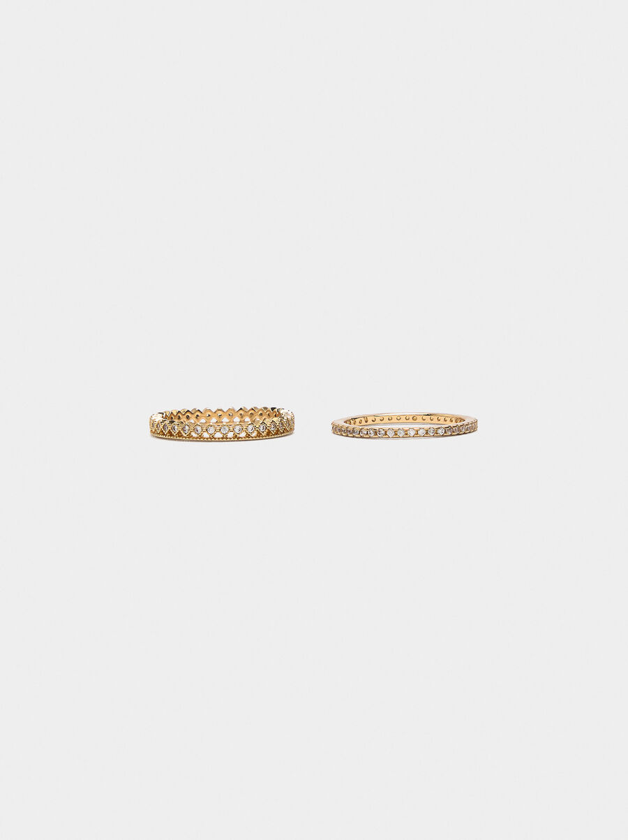 Set of rings with zirconia