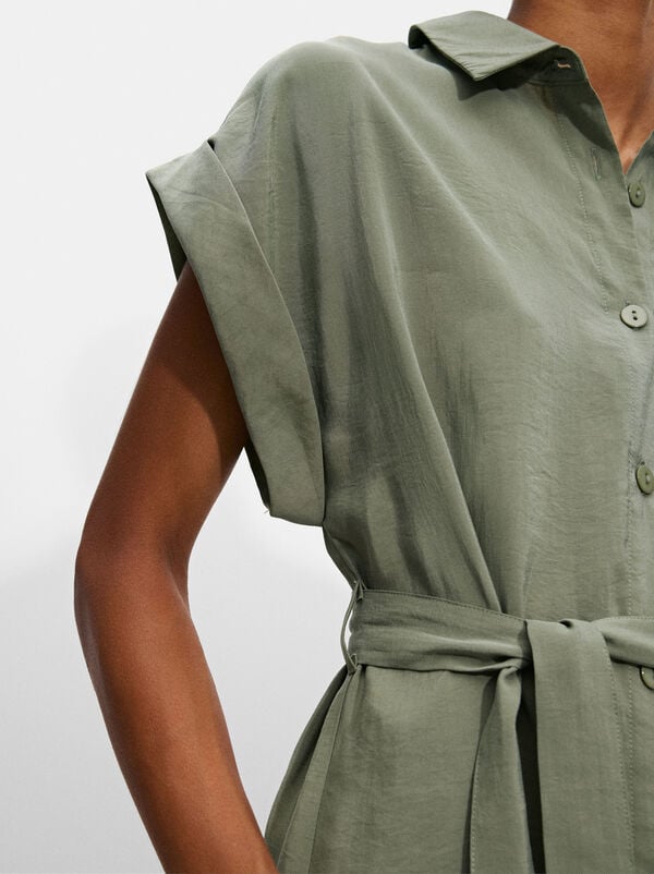 Shirt midi dress