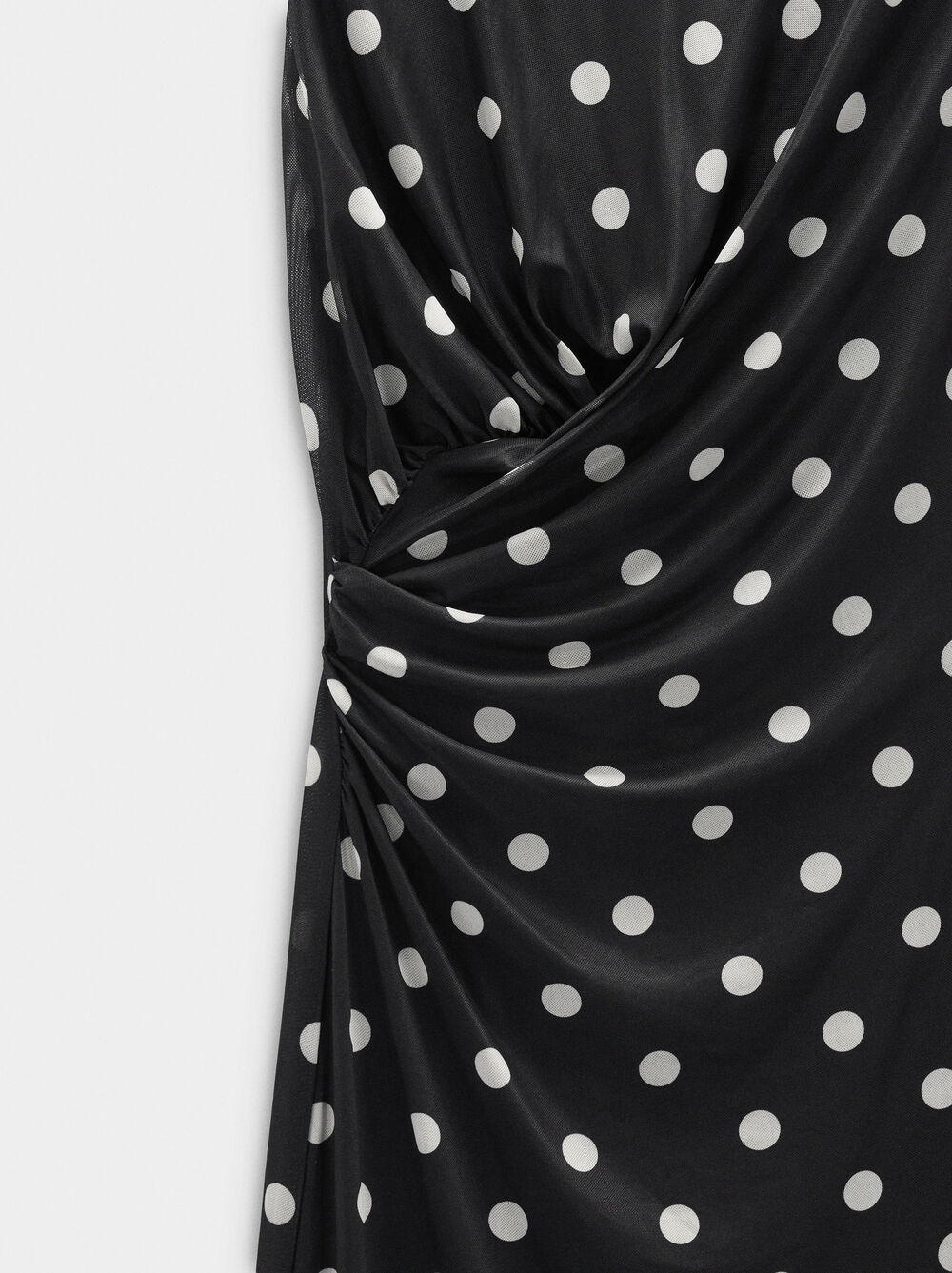 Long dress with polka dots