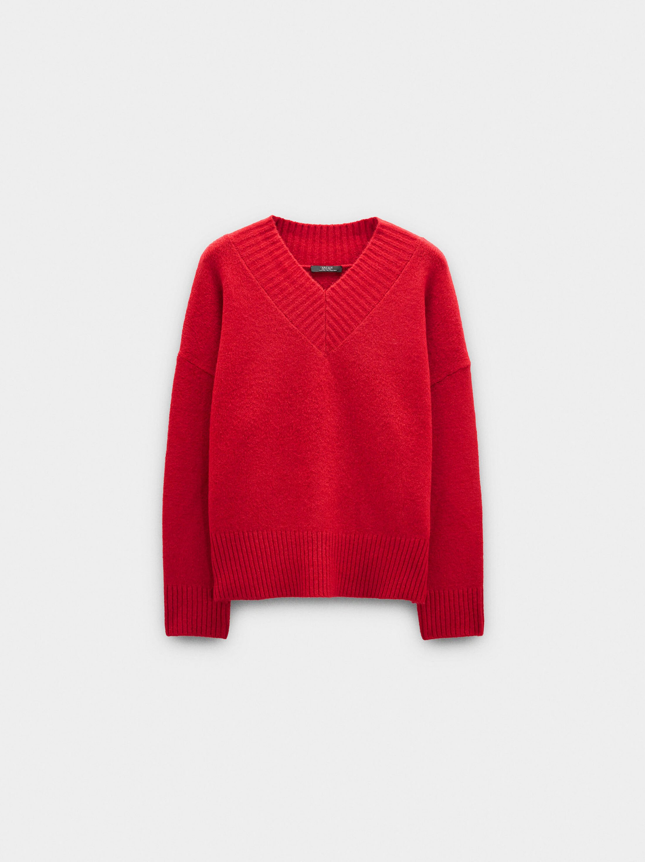 Jersey de punto escote en V image number 4.0