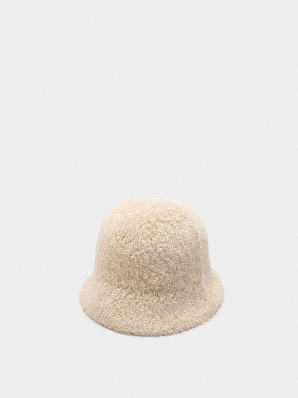 Bucket hat with fur effect