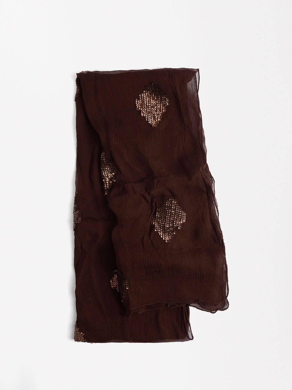 Wedding scarf with sequins