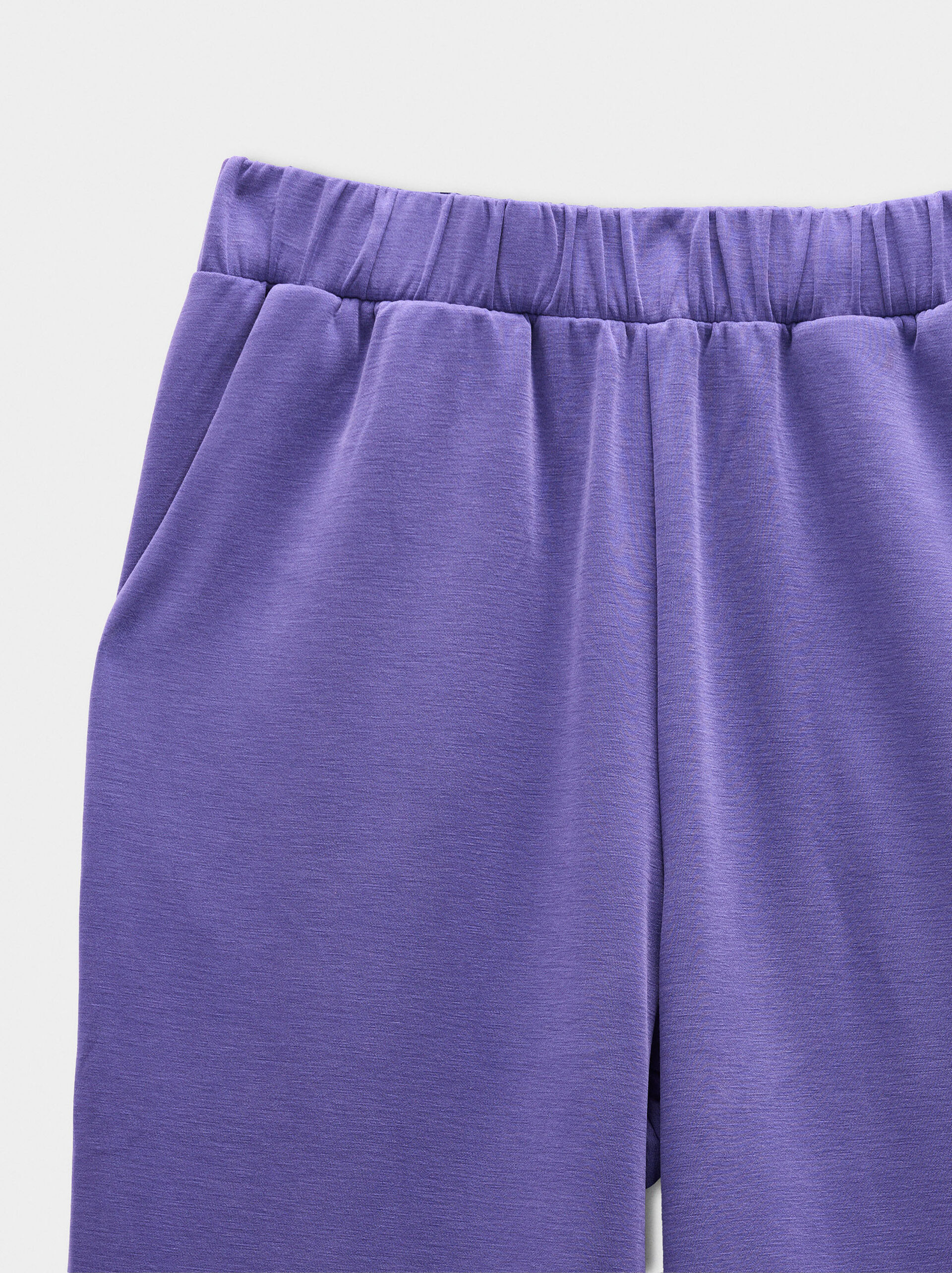 Elastic waist pants with pockets image number 5.0