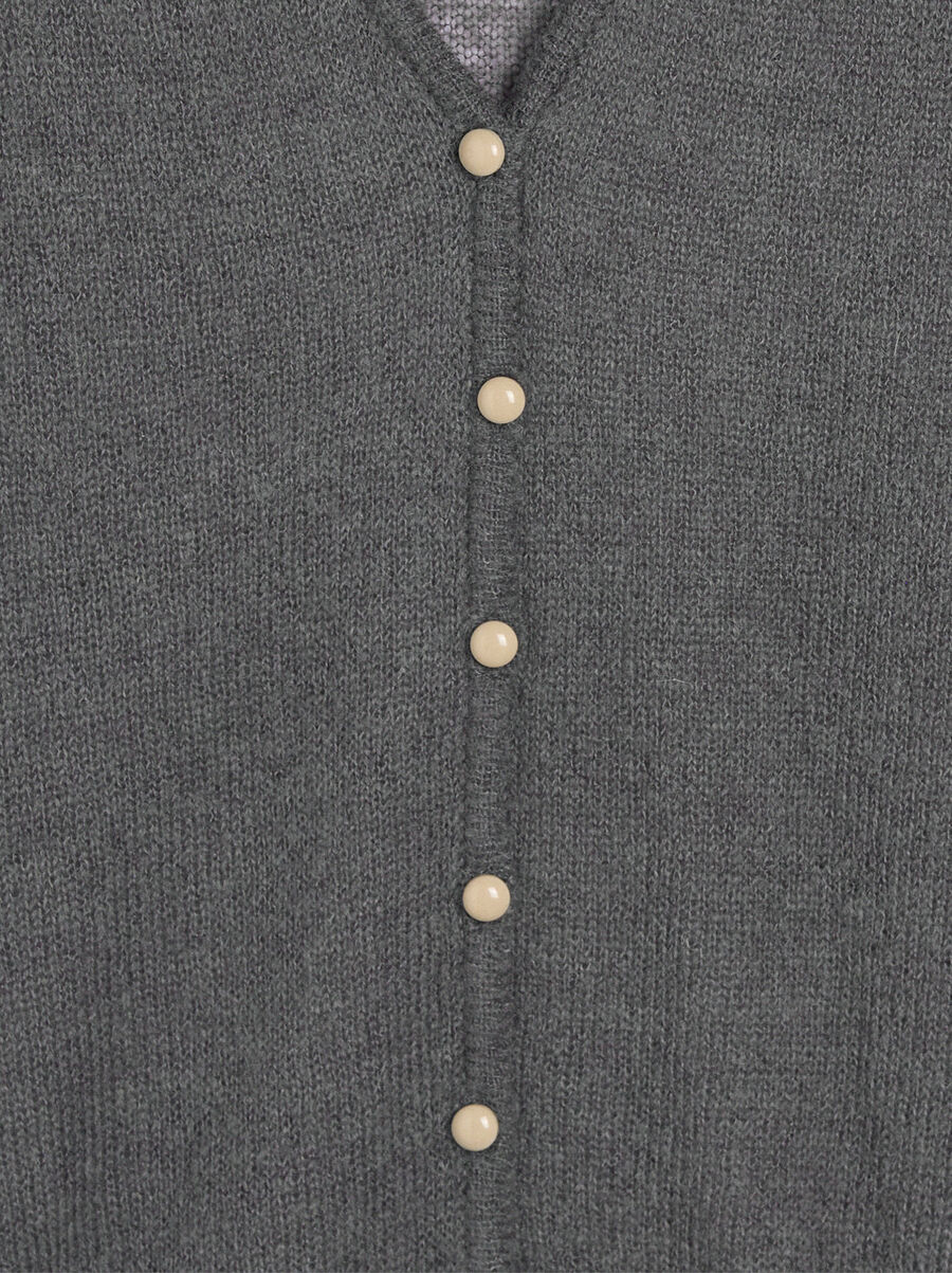 Cardigan en maille avec laine