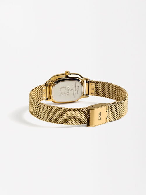 Watch with stainless steel wristband