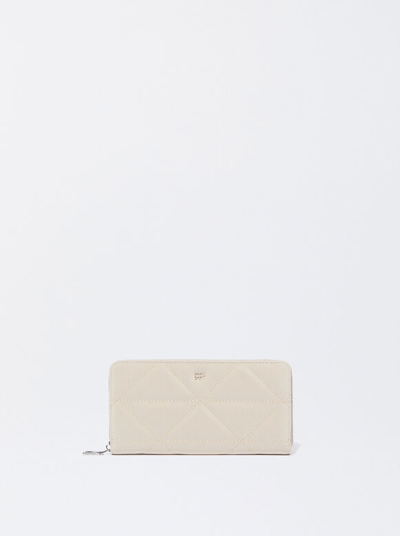 Cartera Con Cremallera, Crudo, hi-res