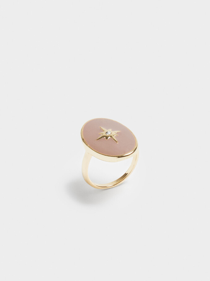 Signet Ring With Star , , hi-res