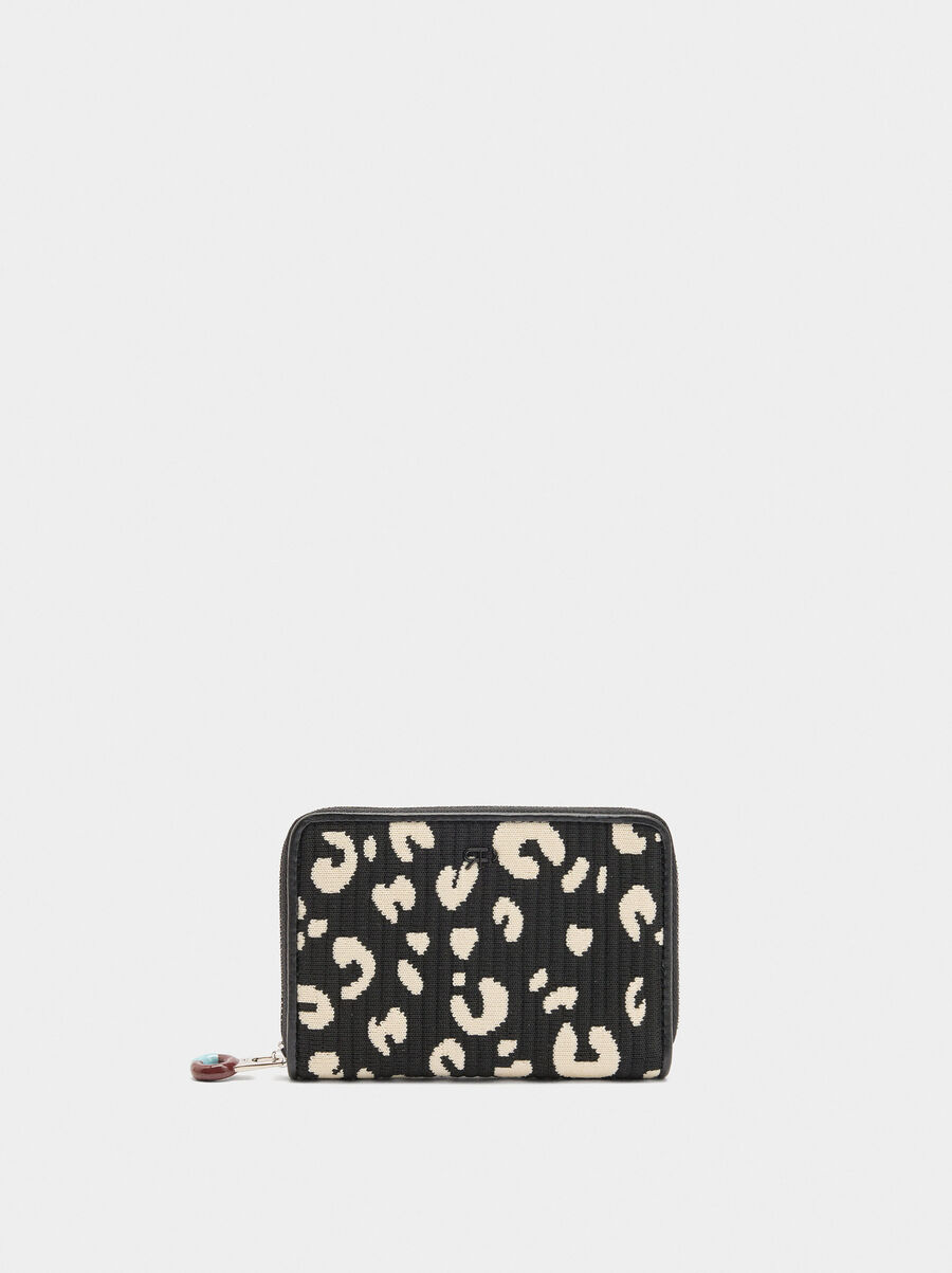 Cartera de punto jacquard