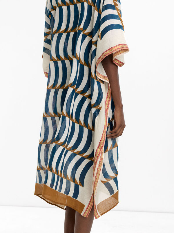 Printed kaftan 100% cotton