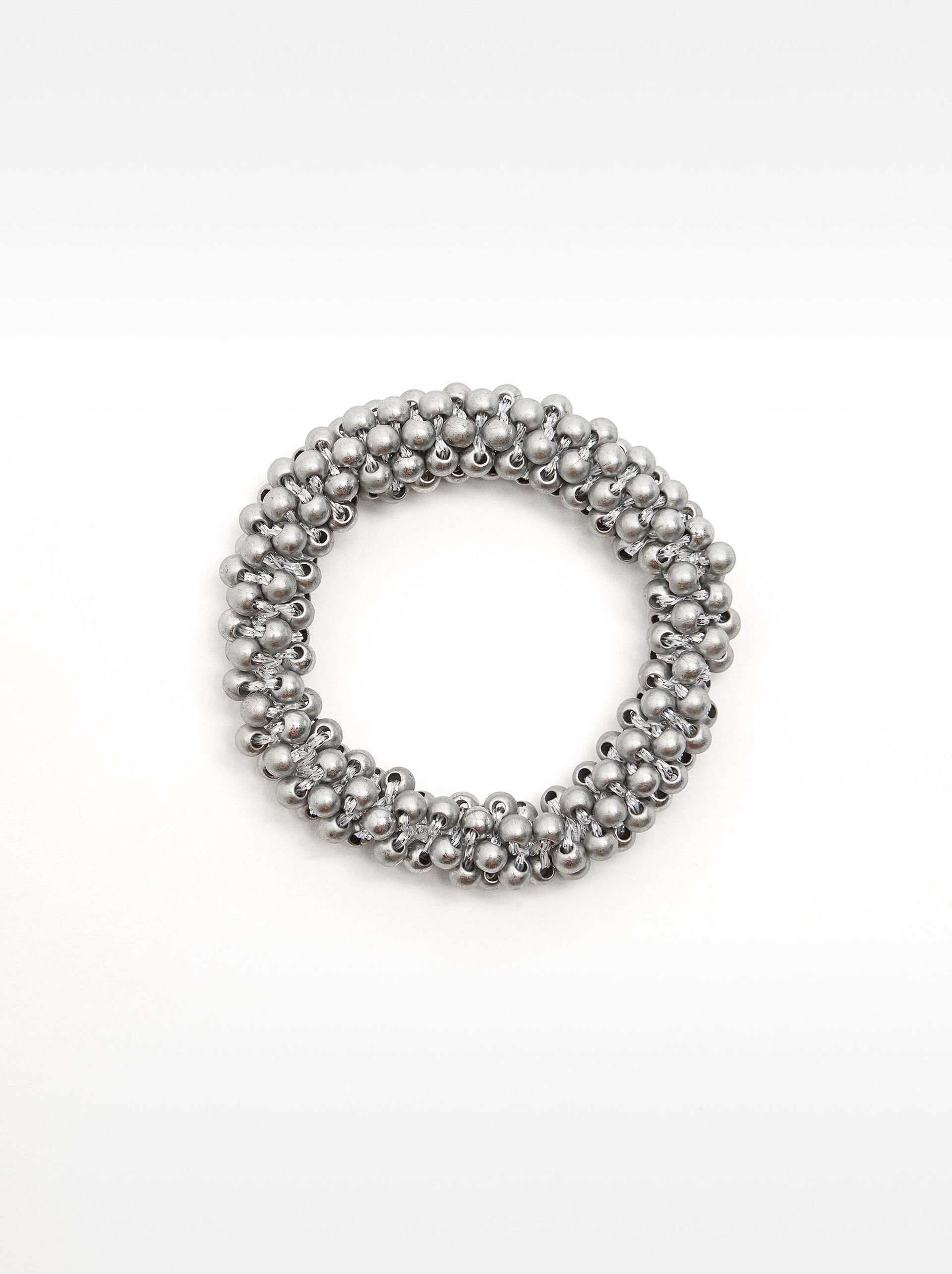 Elastic band with beads scrunchie image number 0.0