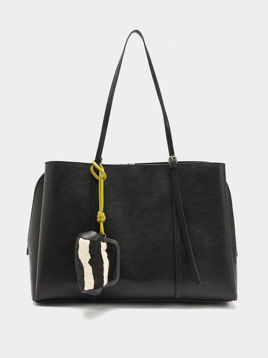 Bolso para portátil 13" con colgante de piel