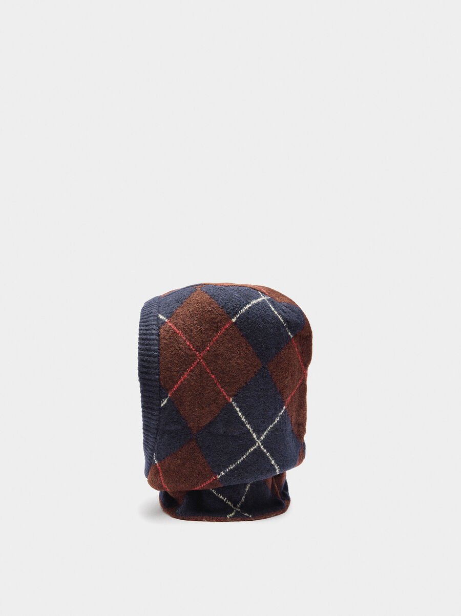 Balaclava jacquard with lozenges