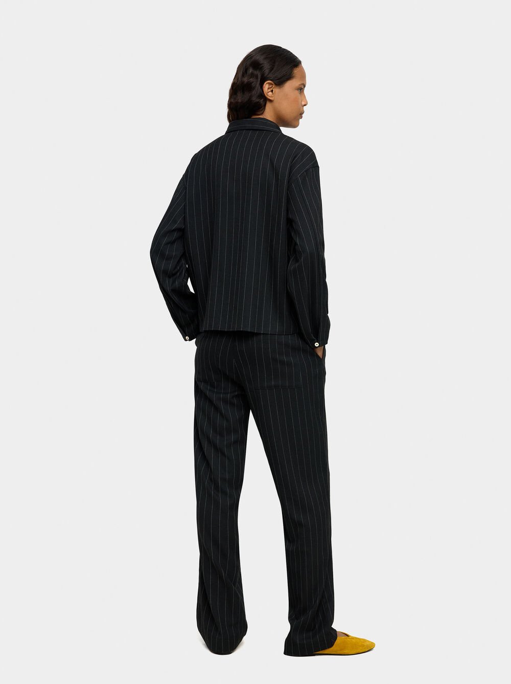 Shirt with pinstripe