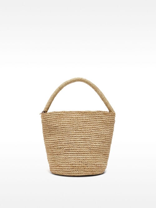 Bolso bombonera de rafia