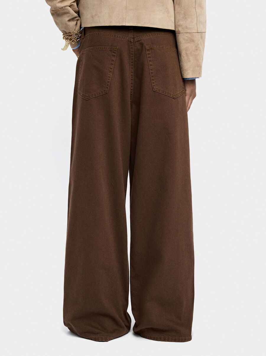 100% cotton denim trousers