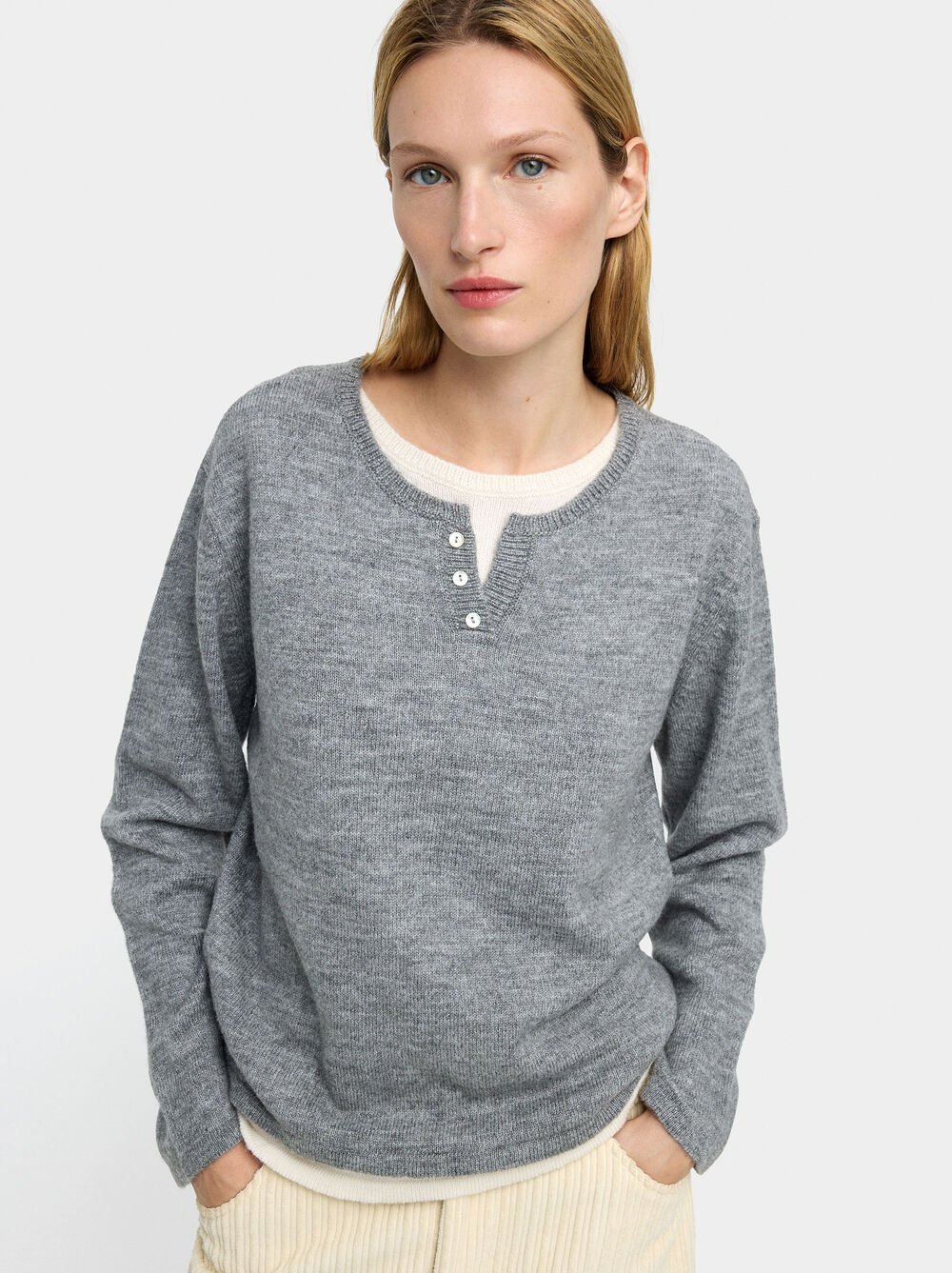 Double knit effect sweater