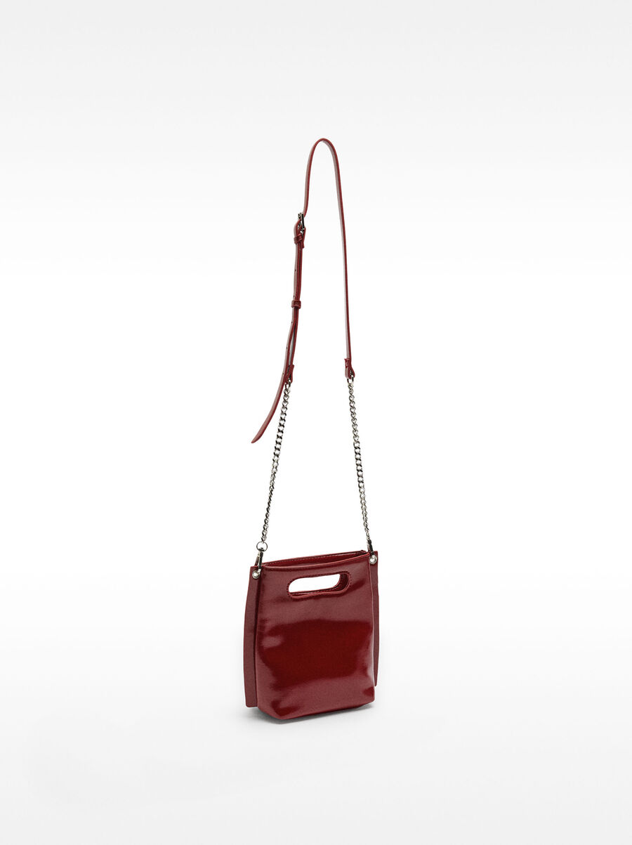 Tote bag with cracked effect
