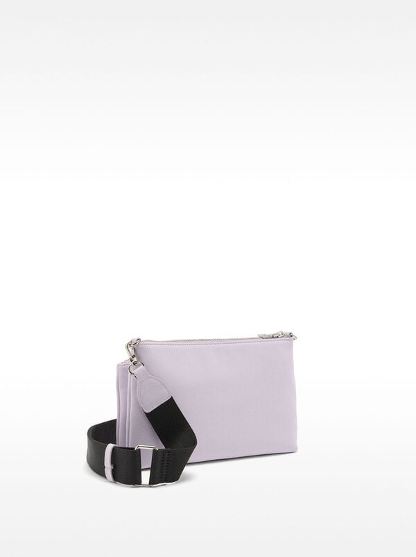 Crossbody bag with soft texture