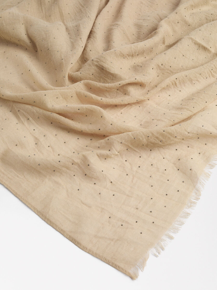 Wedding scarf with rhinestones