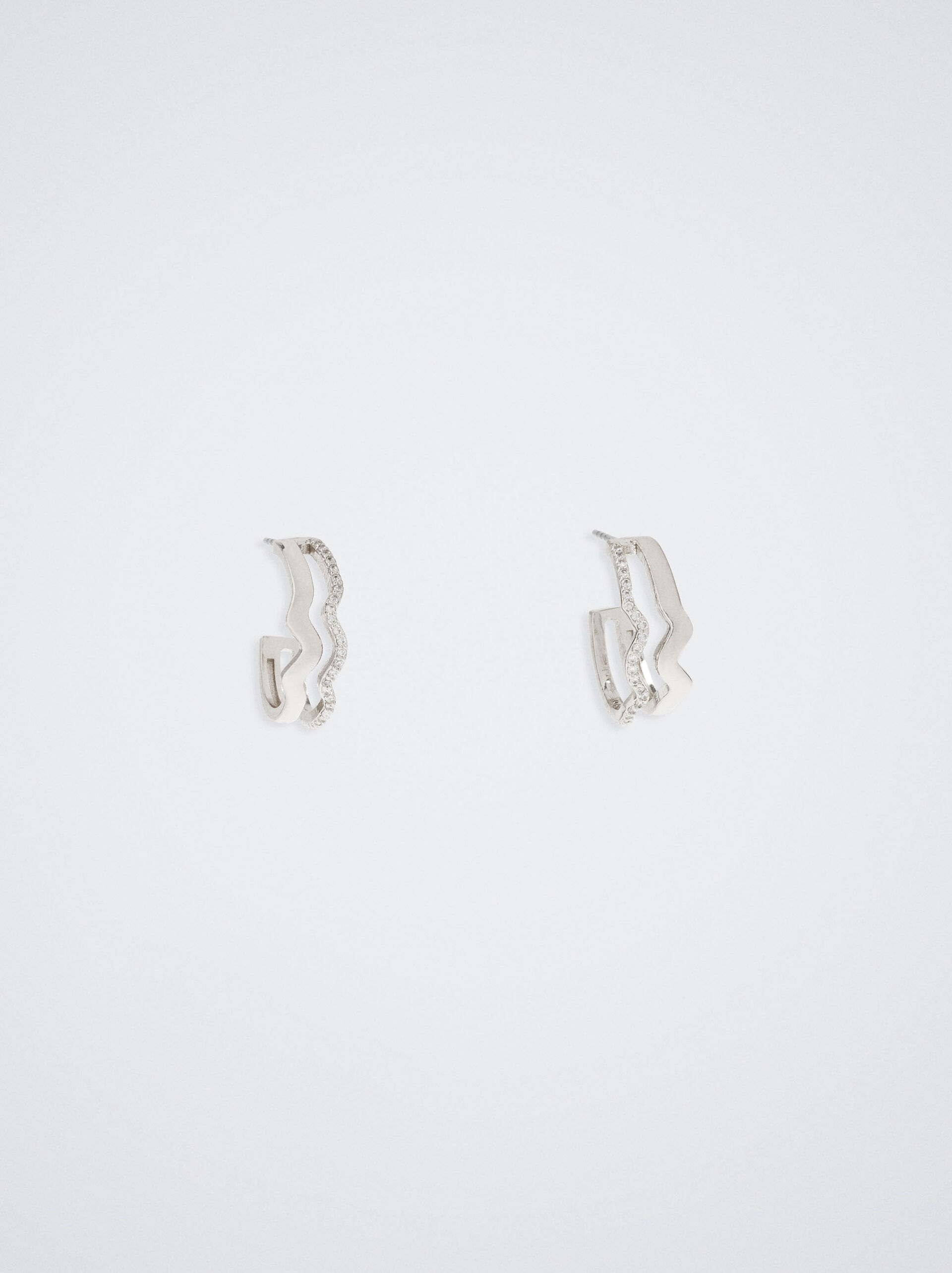 Hoop Earrings With Zirconia image number 0.0