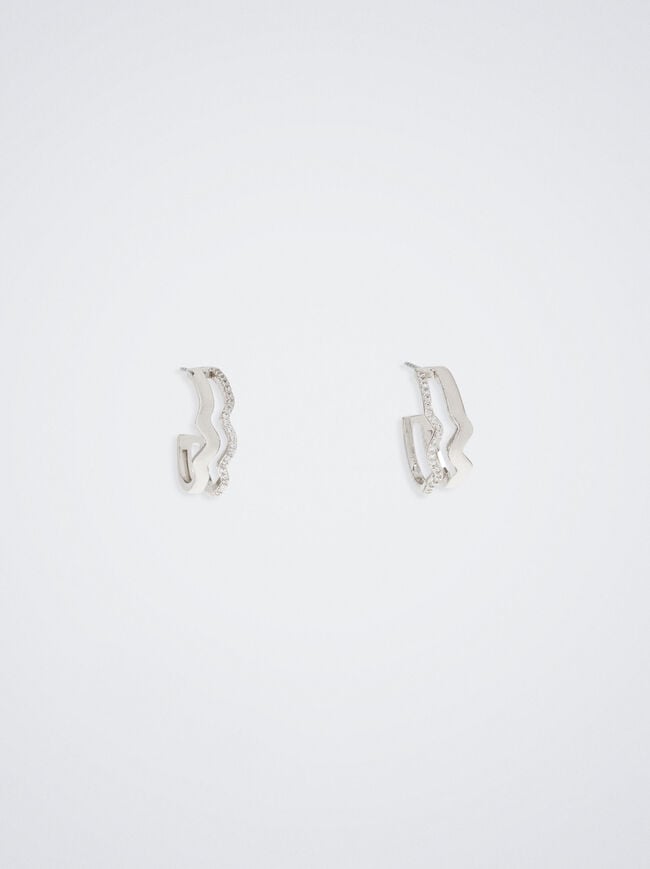 Hoop Earrings With Zirconia image number 0.0