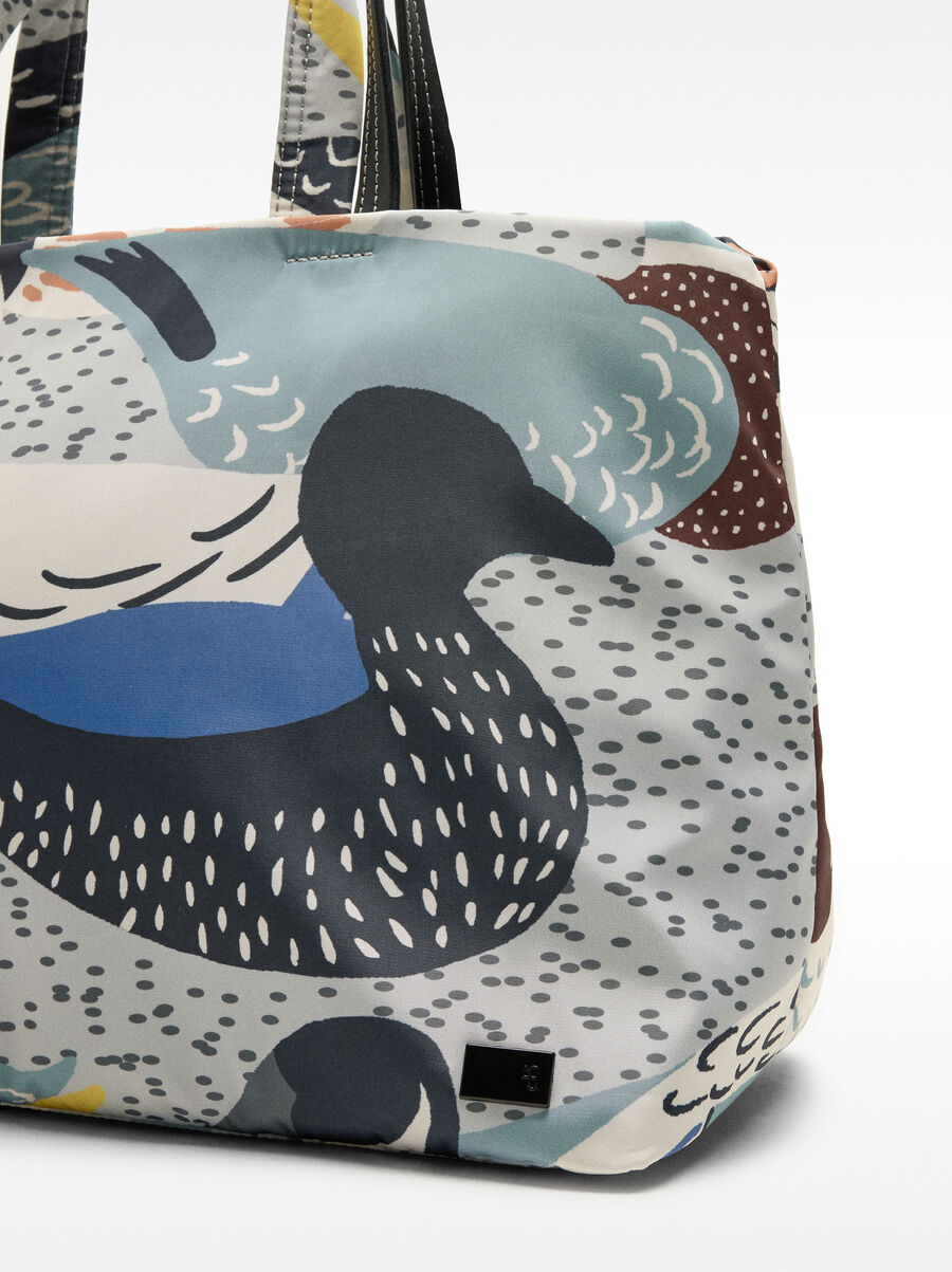 Printed Nylon tote bag